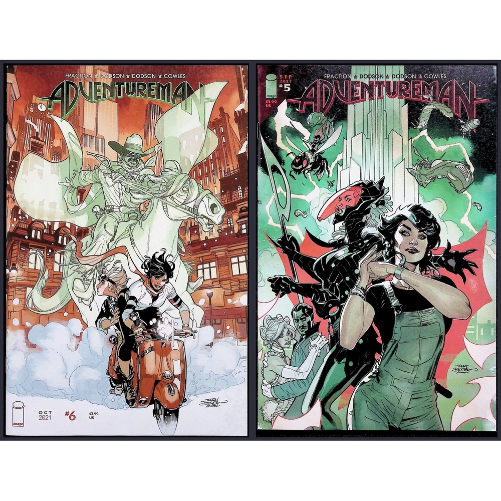 Image Comics Adventureman #5 6 2x Lot Matt Fraction Terry Dodson 2021